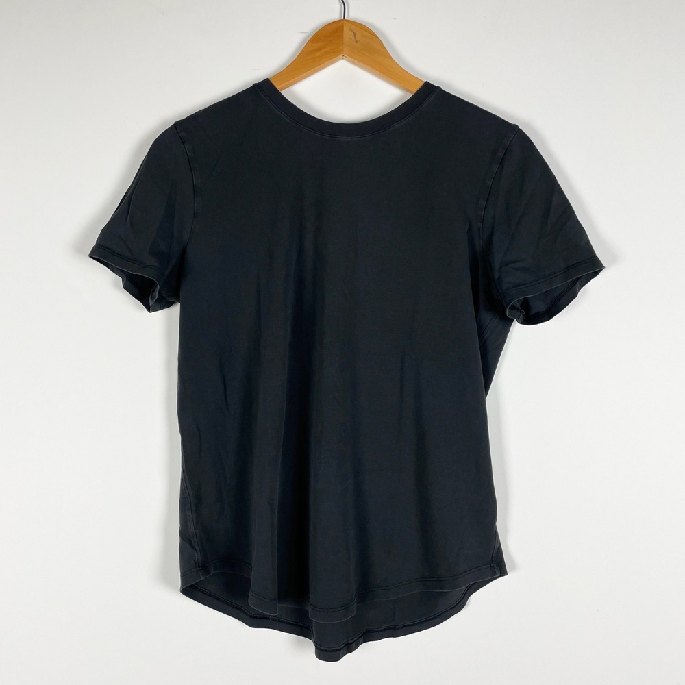 Lululemon Women's Love Crew Neck Short Sleeve Tee Shirt Solid Black Medium